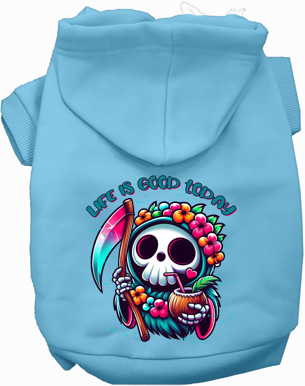 Tropical Grim Reaper Pet Hoodie
