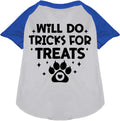 Will Do Tricks for Treats Pet Raglan Shirt