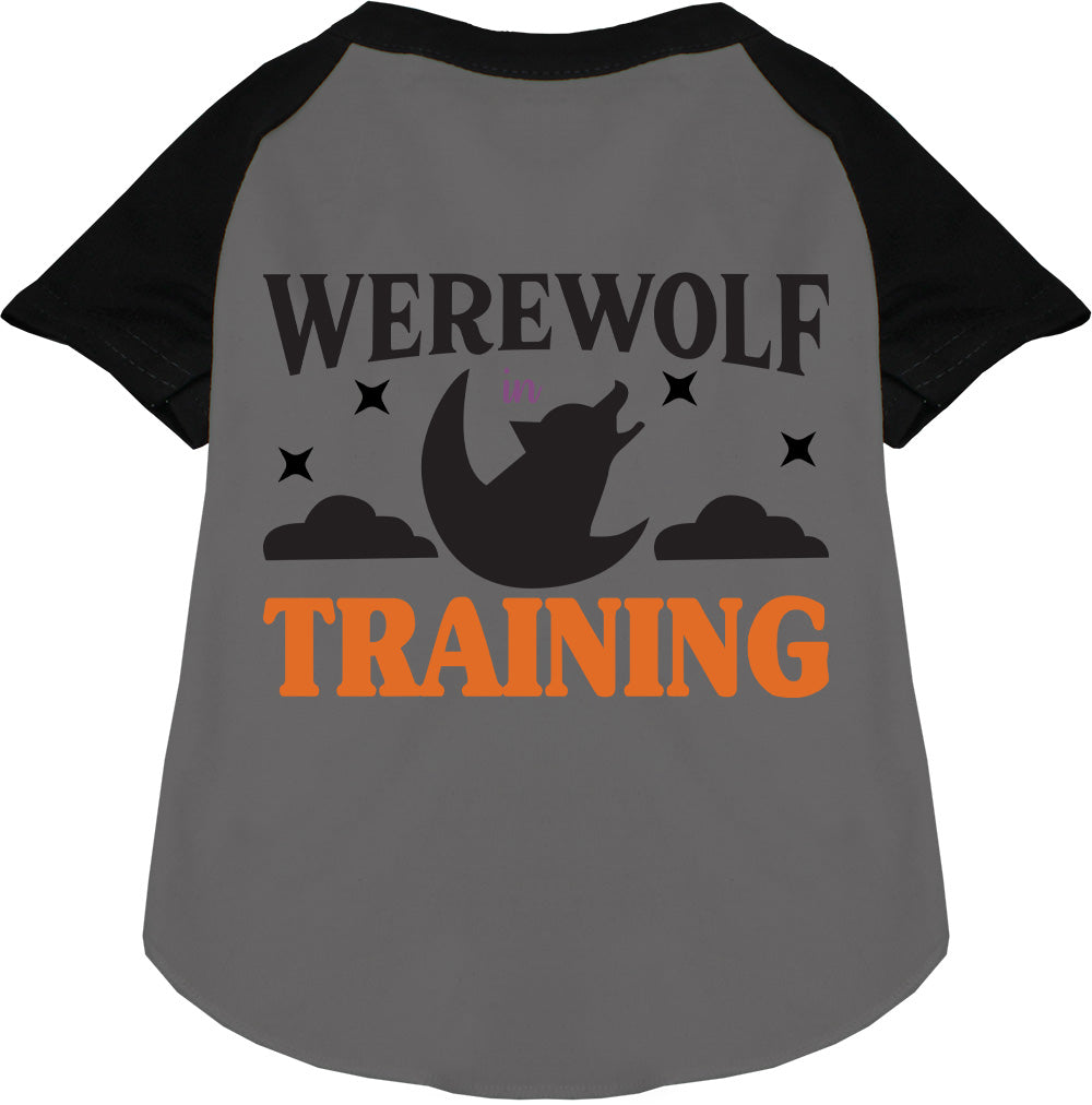 Werewolf in Training Pet Raglan Shirt