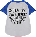 Pawsitively Happy Halloween Pet Raglan Shirt