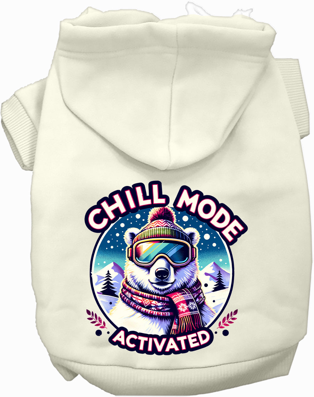 Chill Mode Activated Winter Pet Hoodie