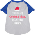 Christmas Pajama Shirt Pet Raglan Shirt