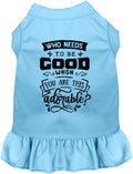 Who Needs to be Good? Pet Dress
