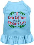 Can Get You on the List Christmas Pet Dress
