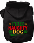 Feliz Naughty Dog Christmas Pet Hoodie