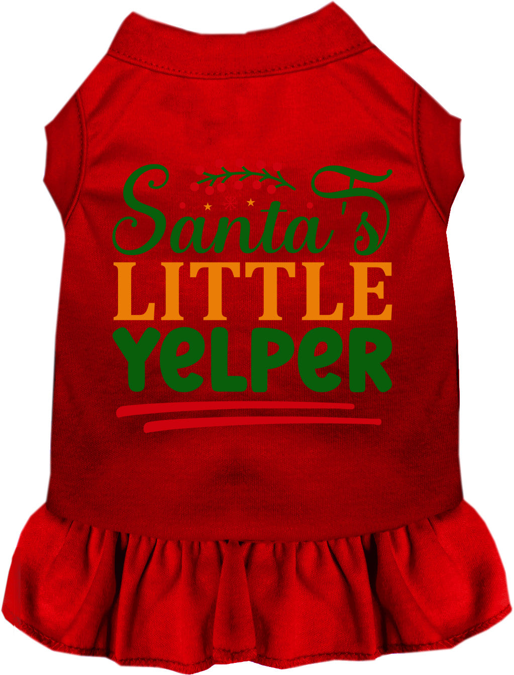 Santa's Little Yelper Pet Dress