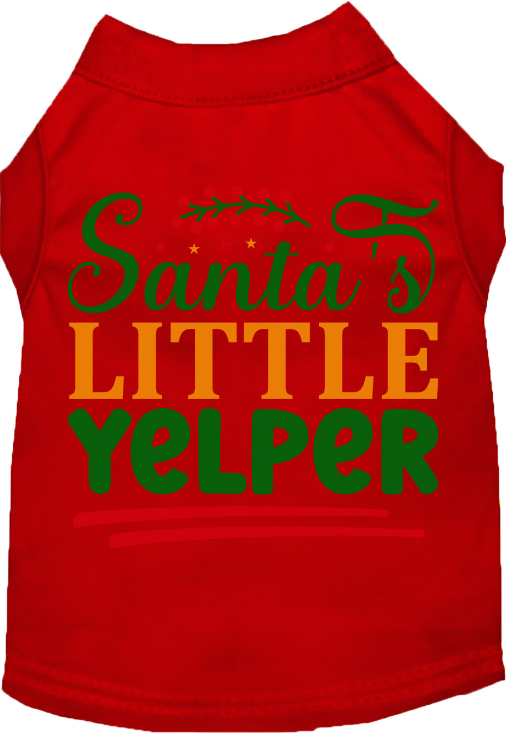 Santa's Little Yelper Pet Shirt