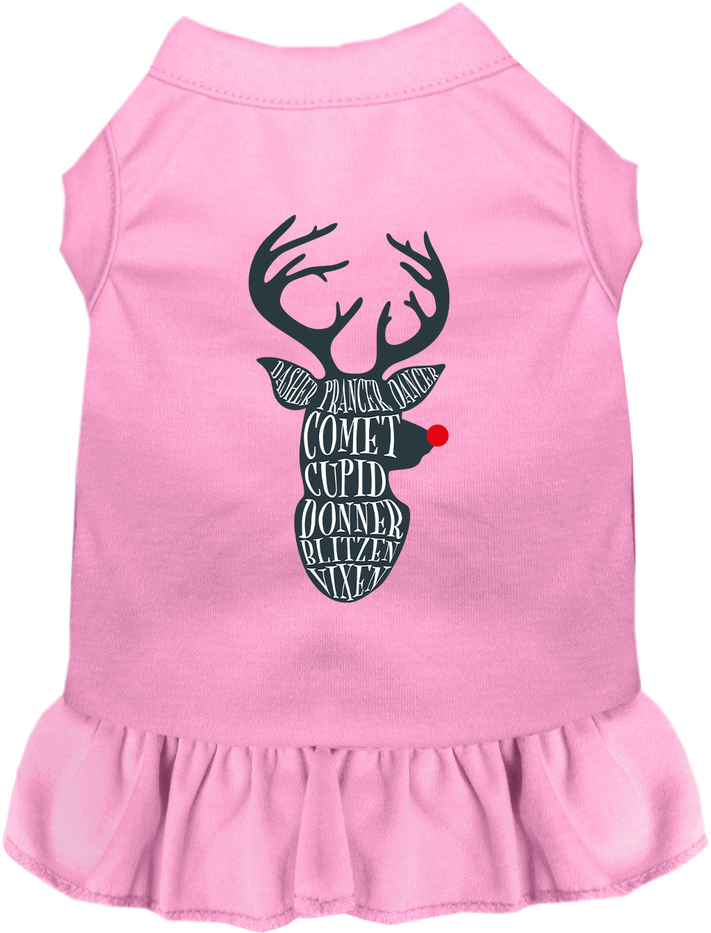 All Santa's Deer Christmas Pet Dress