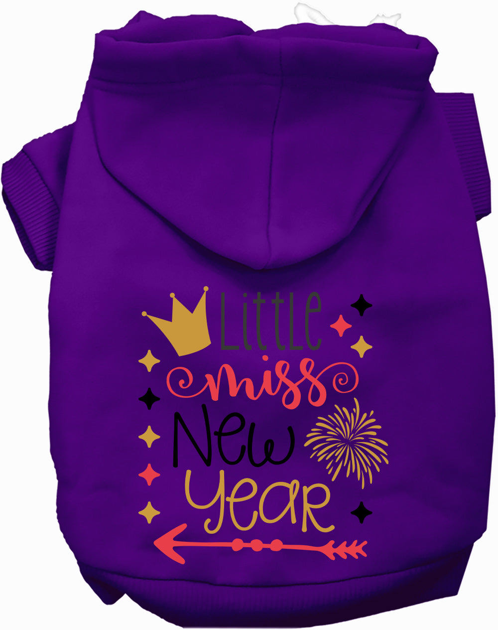 Little Miss New Year Pet Hoodie