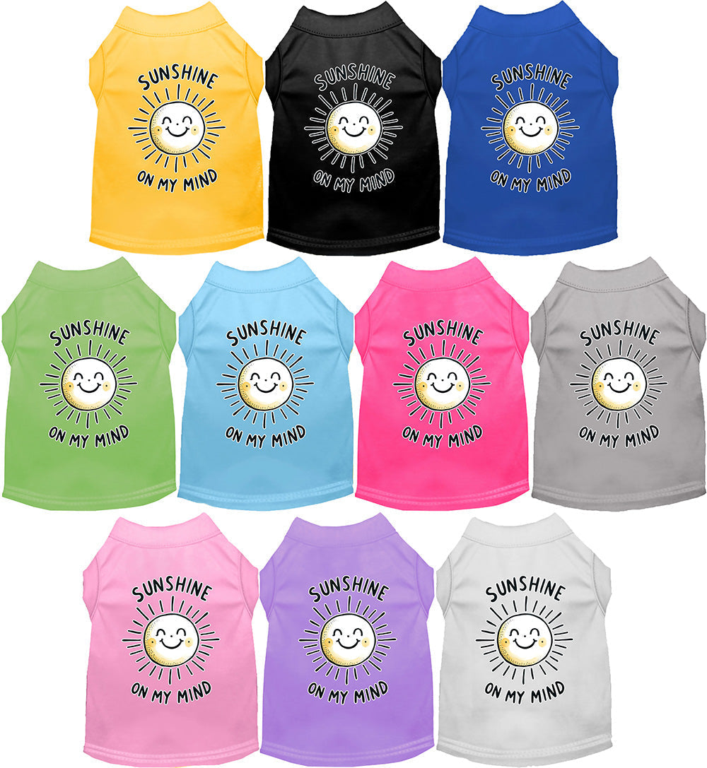 Adorable Cat or Dog Shirt for Pets "Sunshine on My Mind"