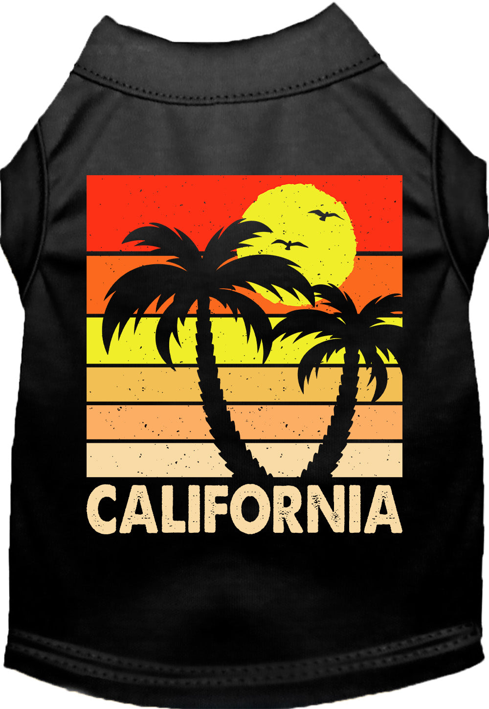 Vintage Style Cat or Dog Shirt for Pets "California Retro Palms"