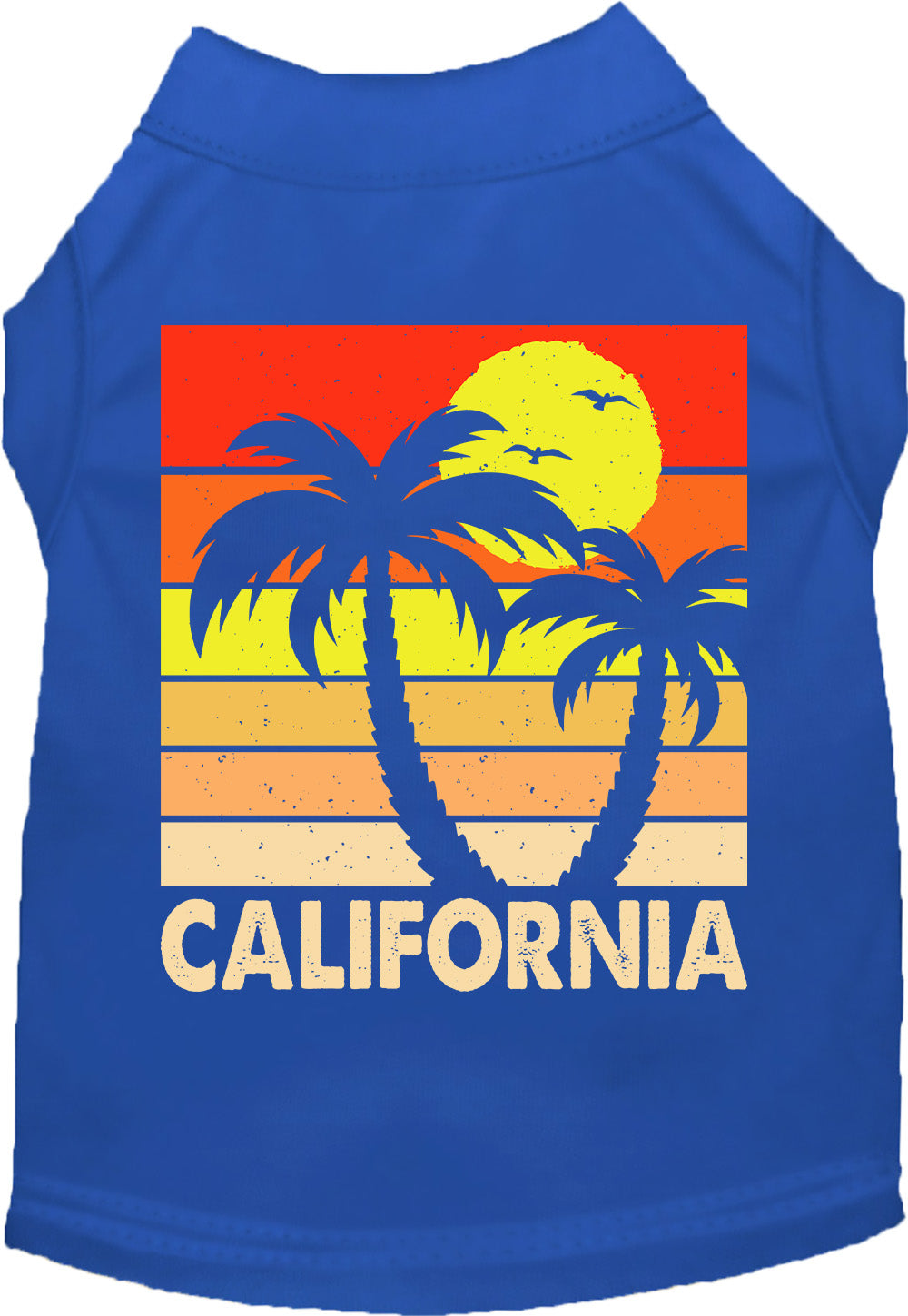Vintage Style Cat or Dog Shirt for Pets "California Retro Palms"