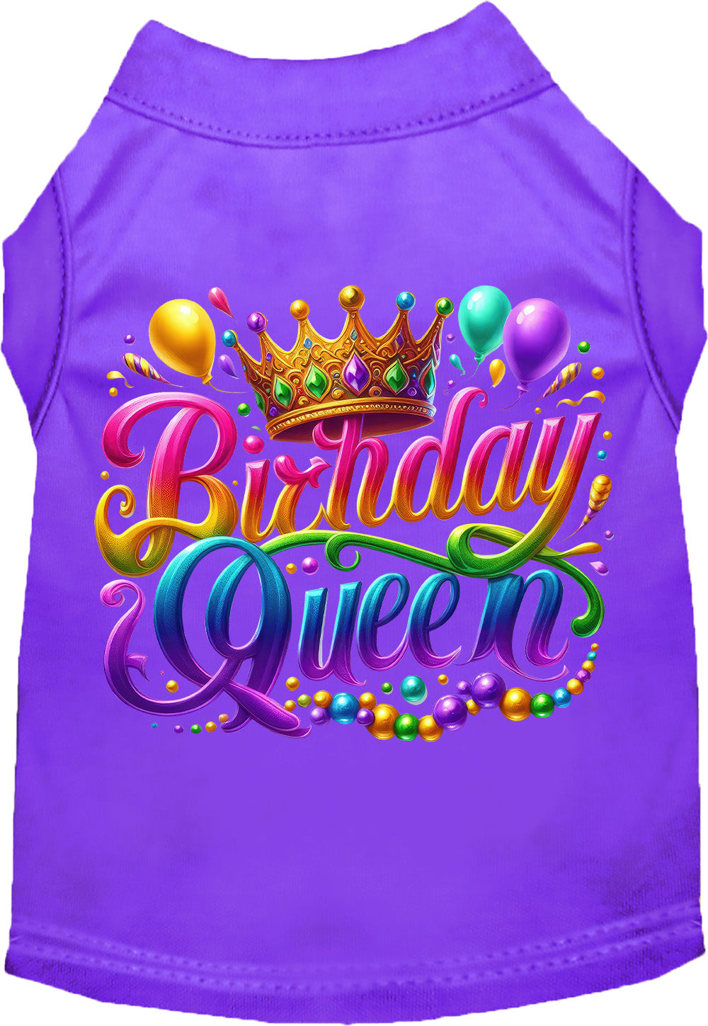 Adorable Cat or Dog Shirt for Pets "Gorgeous Birthday Queen"