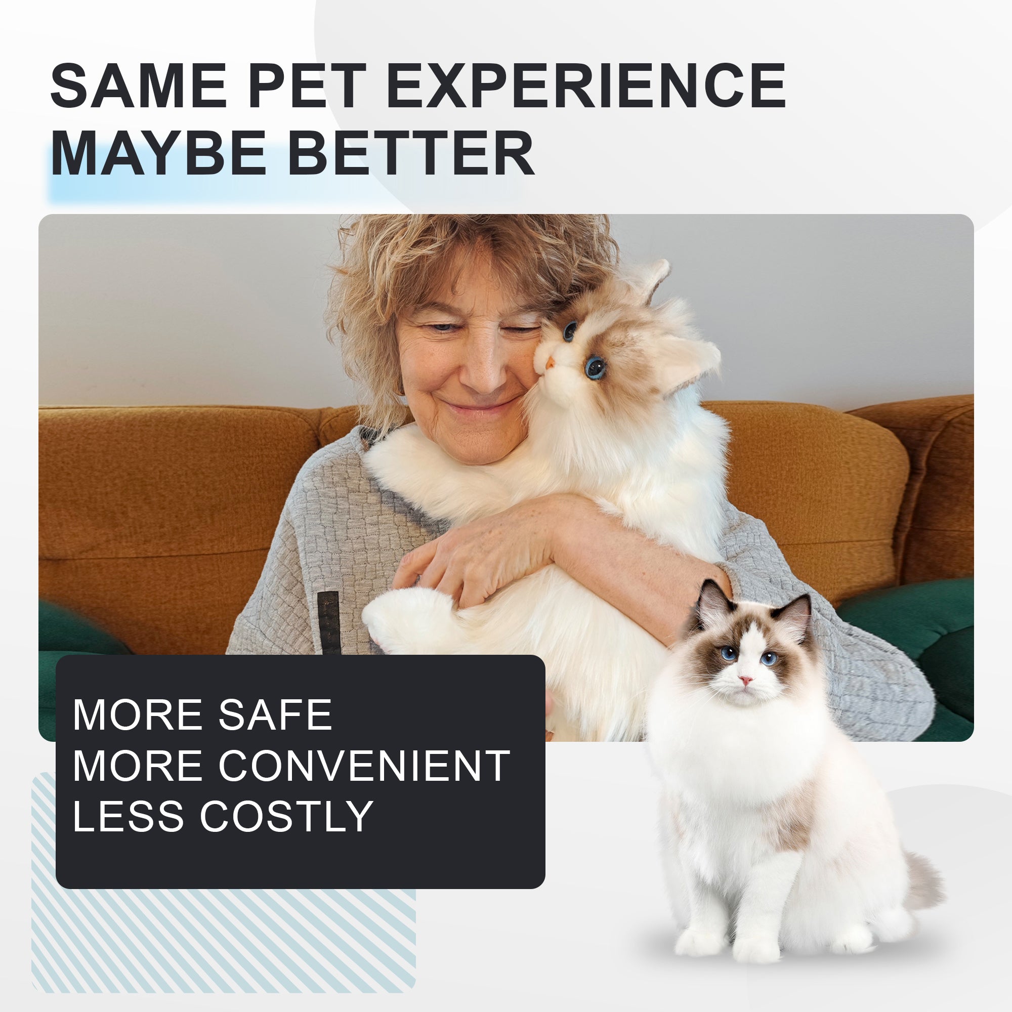Percy Robot Cat - Interactive Emotional Support Pet Weighted