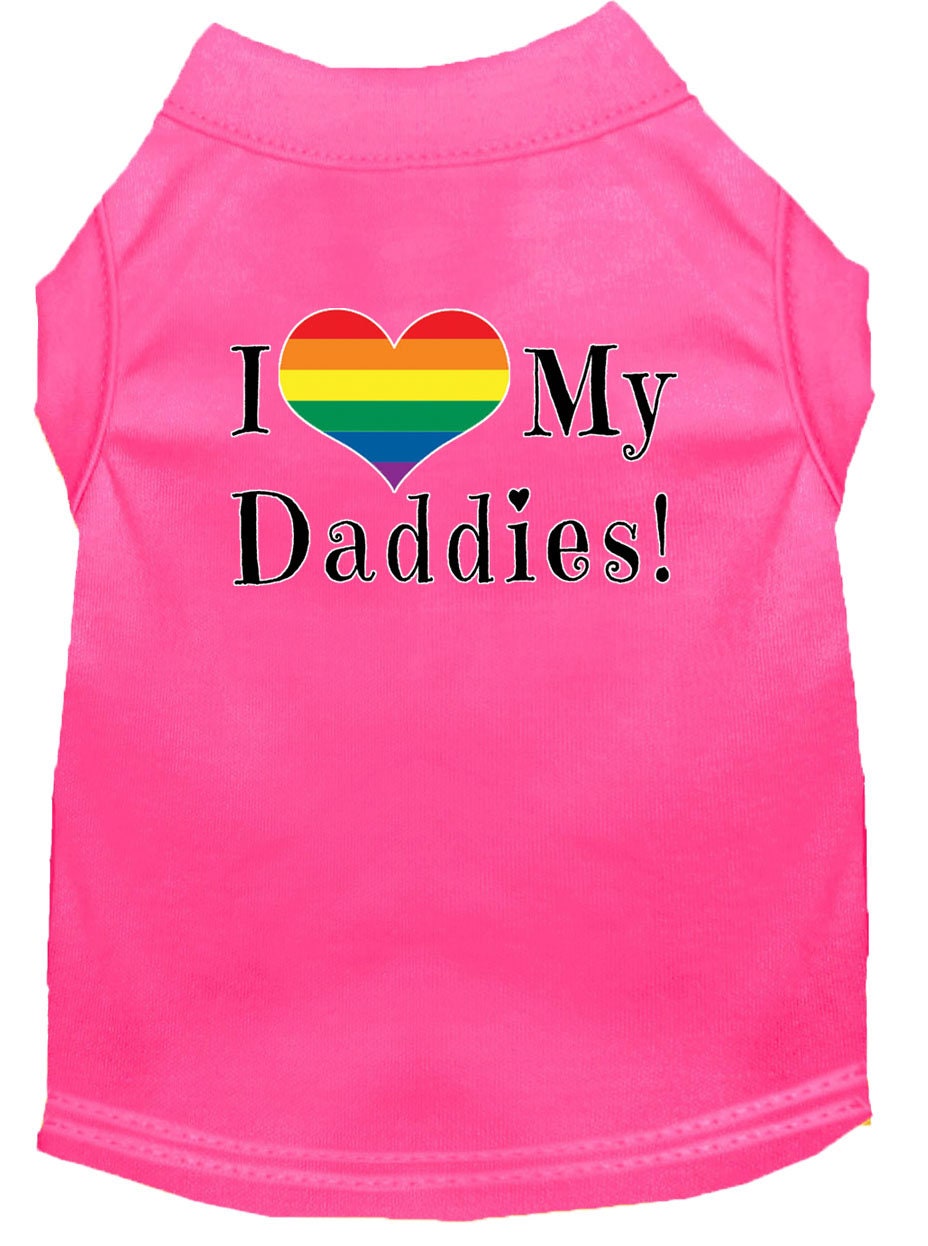 Pet Shirt "I Heart My Daddies"
