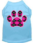Pet Shirt "Argyle Paw Pink"