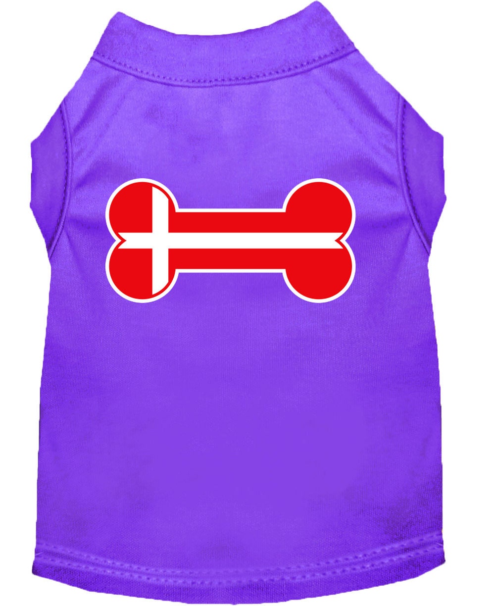 Haustier-Shirt „Knochenflagge Dänemark“