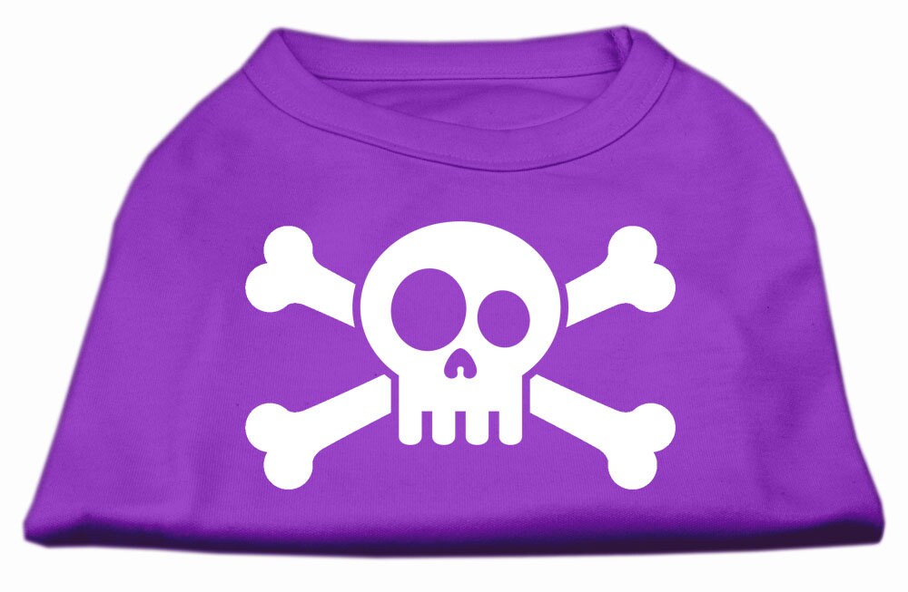 Pet Dog & Cat Shirt Screen Printed, "Skull Crossbones"