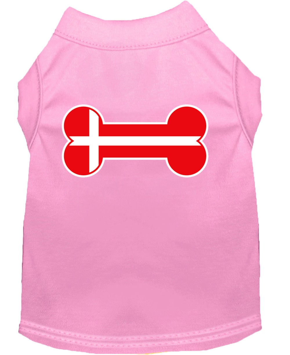 Haustier-Shirt „Knochenflagge Dänemark“