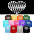 Pet Shirt "Chevron Heart"