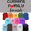 Pet Shirt "Current Family Favorite"
