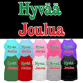 Christmas Pet Shirt, "Hyvaa Joulua"