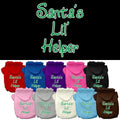 Christmas Pet Hoodie Screen Printed, "Santa's Lil Helper"