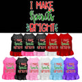Christmas Pet Dress Screen Printed, "I Make Spirits Bright"