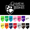 Pet and Dog Bandana Screen Printed, "Game of Bones"