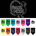 Pet and Dog Bandana Screen Printed, "Feast Mode"