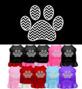 Pet Dress "Chevron Paw"