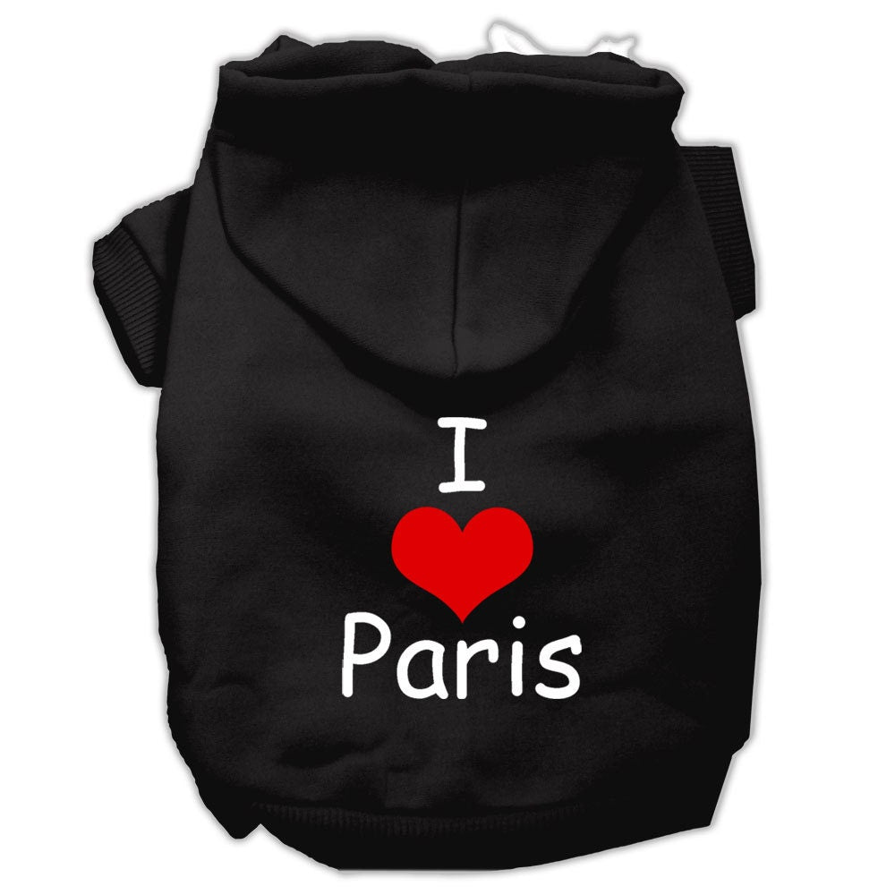 Pet Hoodie "I Love Paris"